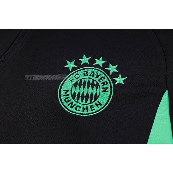 Tuta da Track de Felpa del Bayern Monaco Bambino 2023-2024 Nero
